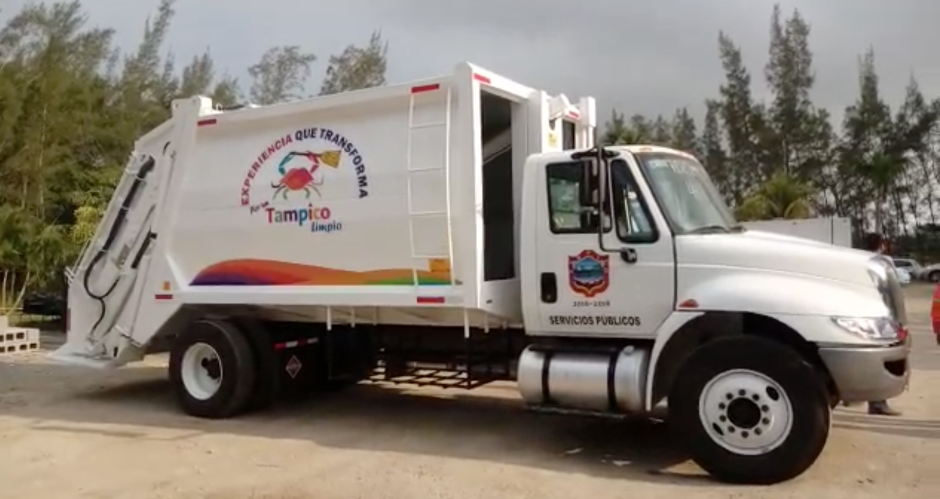 Adquiere Tampico cinco camiones recolectores de basura