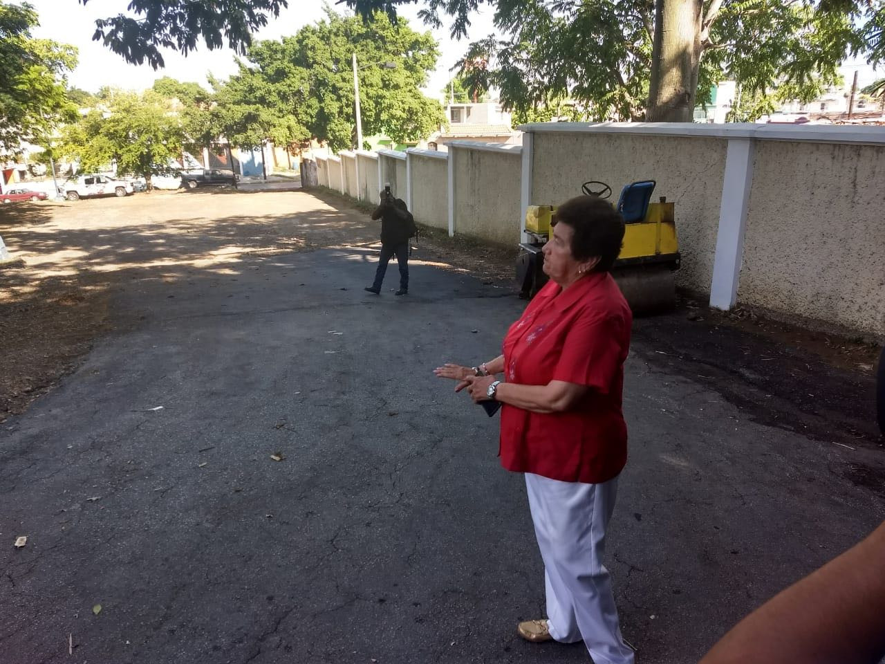 Supervisa Alcaldesa trabajos de remodelación del Auditorio Municipal
