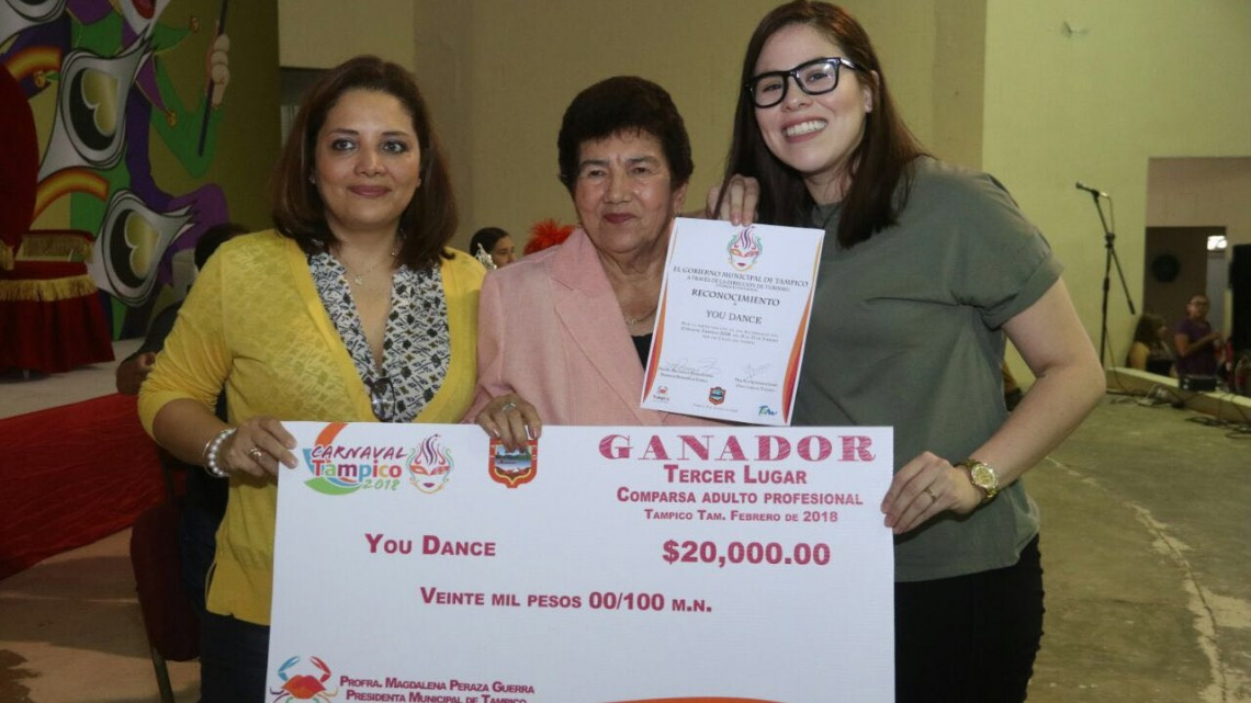 Premia Ayuntamiento a ganadores del "Carnaval Tampico 2018"