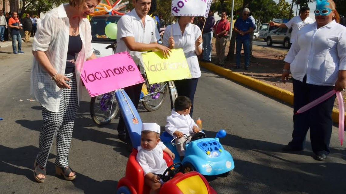 Promueven con desfile Semana Nacional de Salud