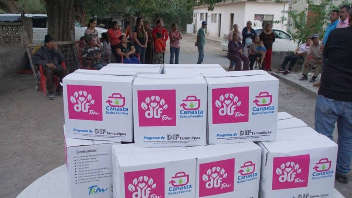 Entregan despensas del programa Nutriendo Tamaulipas 