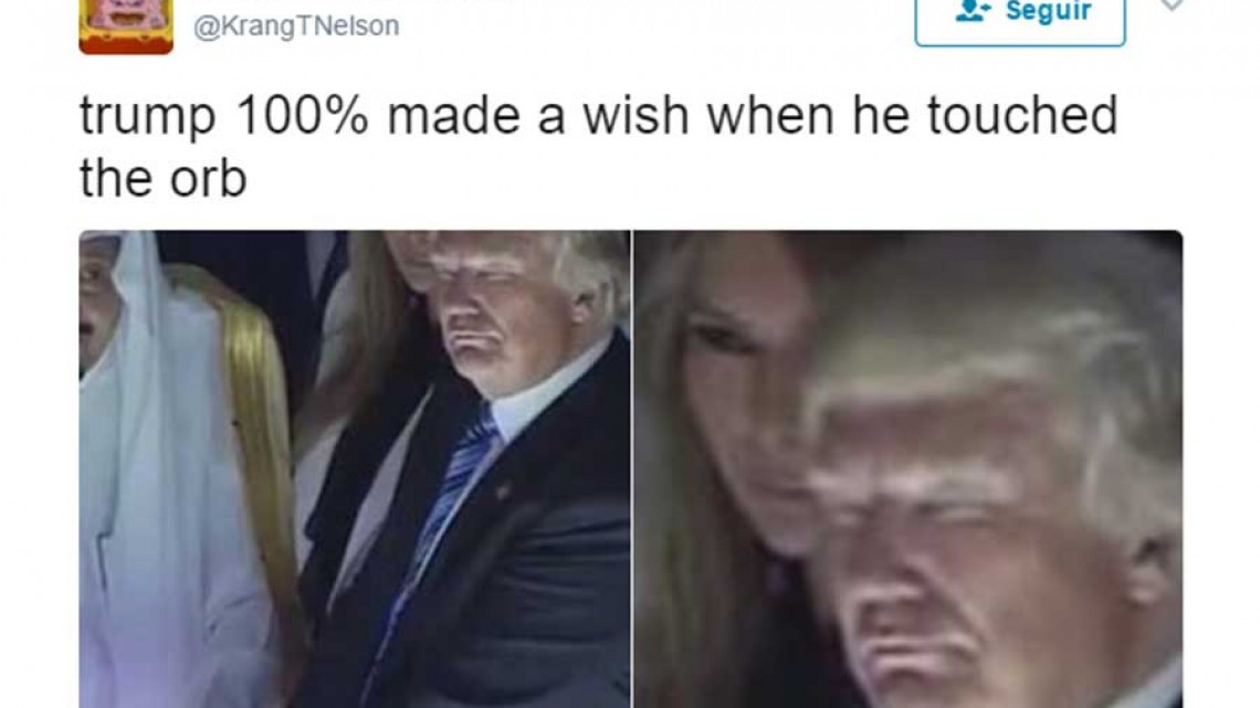 Fotografía de Trump con lideres egipcios provoca guerra de memes 