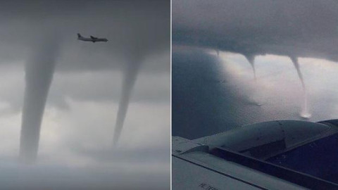 Piloto logra aterrizar avión cerca de tres tornados 