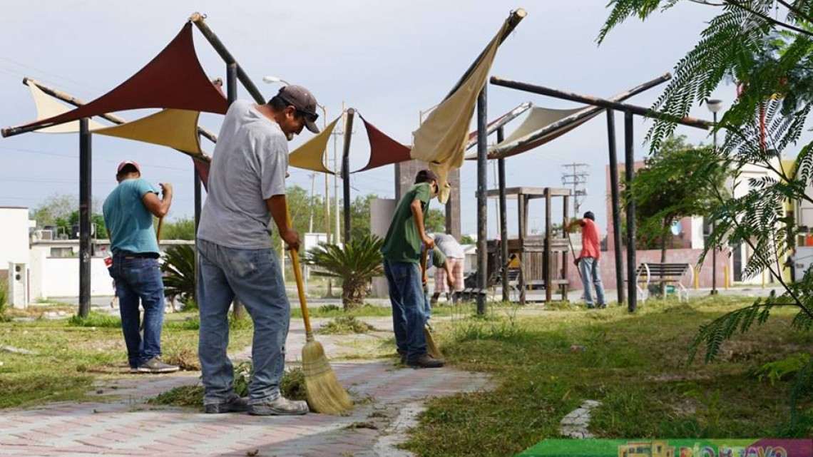Realizan trabajos de limpieza en Fraccionamiento Las Margaritas