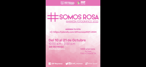 Del 10 al 21 de Octubre Maratón Fotográfico SOMOS ROSA 2022