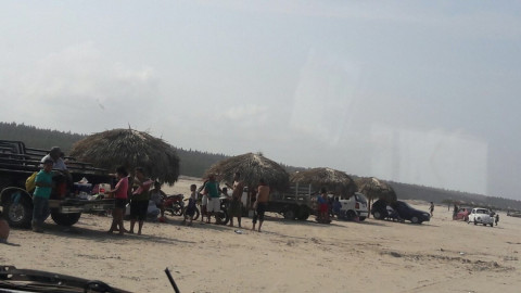 Se registra importante  de bañistas en playa tesoro de Altamira.