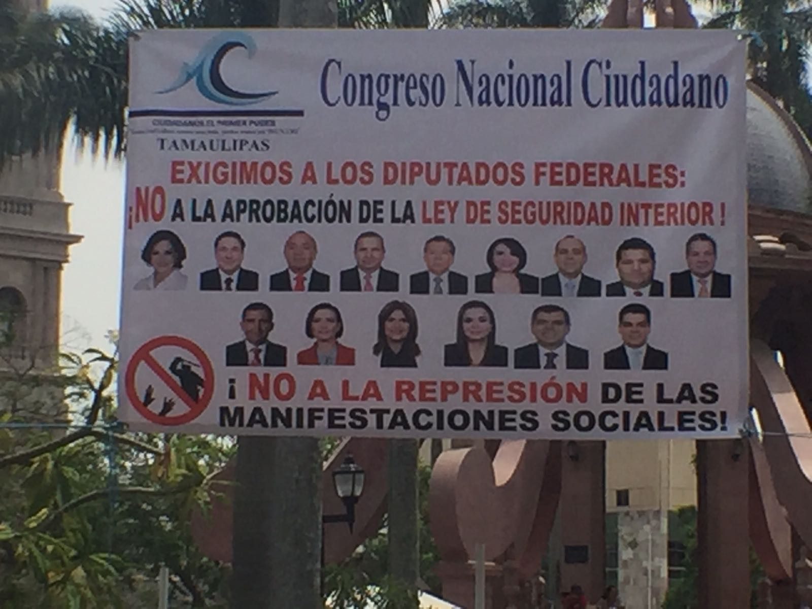 Exigen ciudadanos a Diputados no aprobar Ley de Seguridad Interior