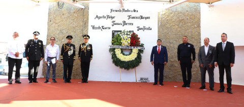 Conmemoran Ayuntamiento y Sedena a los Niños Héroes en el 175 aniversario de su batalla 