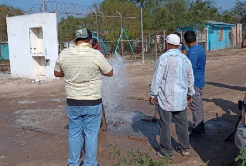 Garantiza COMAPA suministro de agua potable a Ejido “El Guerreño” 