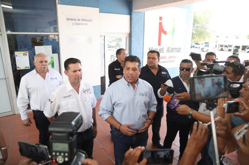 Gobernador de Tamaulipas visita Miguel Alemán