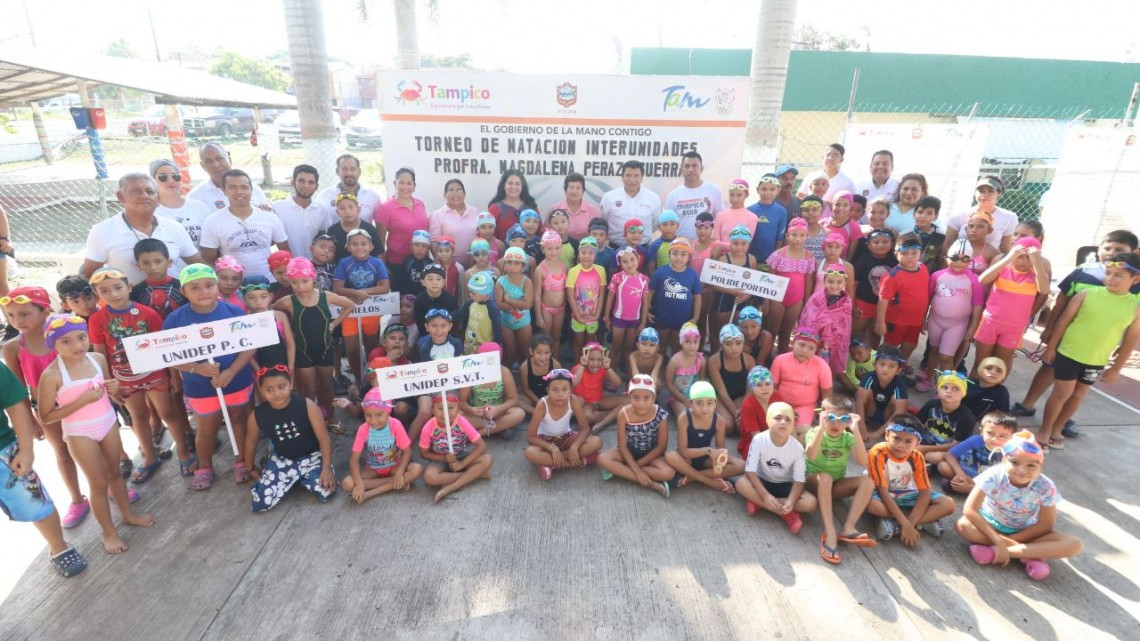 Realiza gobierno de Tampico torneo de natación "Inter Unidades"