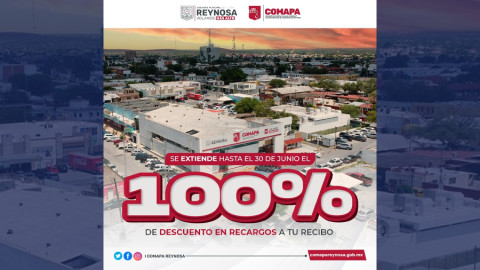 Invita COMAPA a aprovechar últimos días del 100% de descuento en recargos