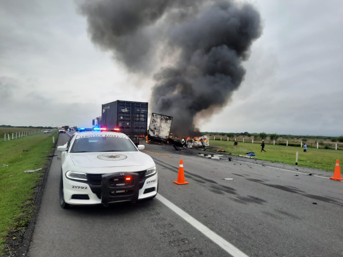 Accidente dejó 13 muertos en la carretera Hidalgo-Zaragoza 