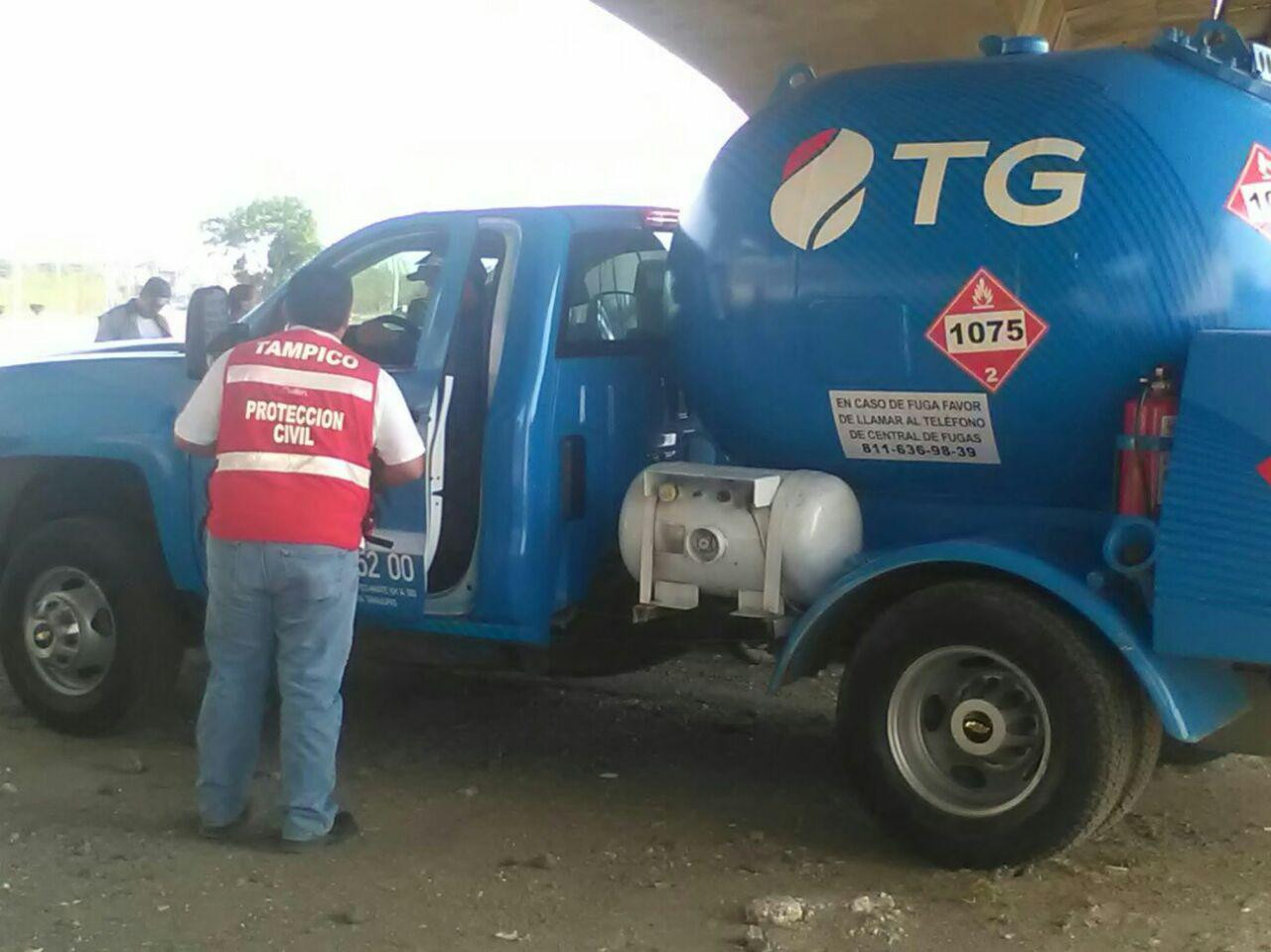 Supervisa Protección Civil de Tampico transporte de empresas gaseras