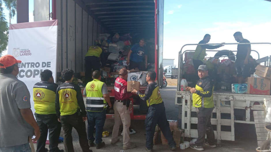 Llega a Altamira ayuda enviada por Nuevo Laredo para familias afectadas por lluvias intensas
