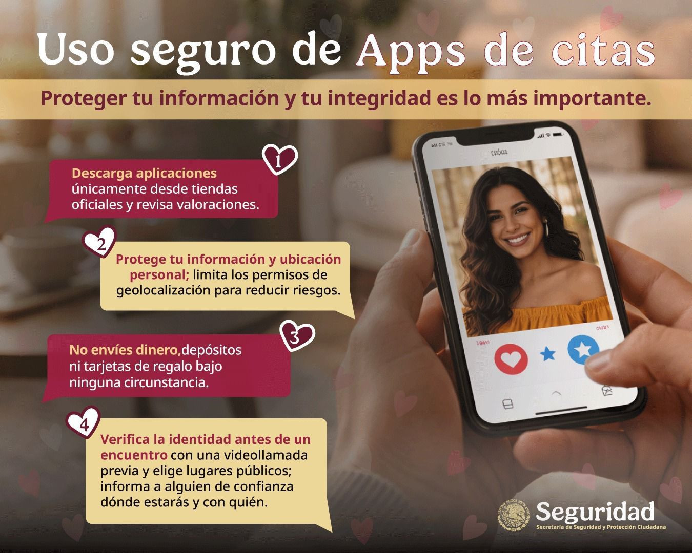 El lado oscuro del “match”: SSPC advierte sextorsión en apps de citas