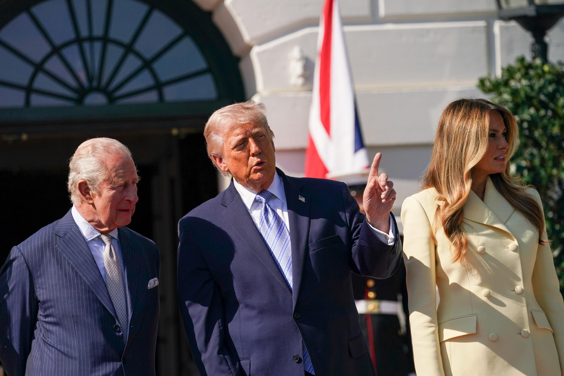 Trump recibe a Carlos III y Camila en la Casa Blanca en inicio de visita de Estado