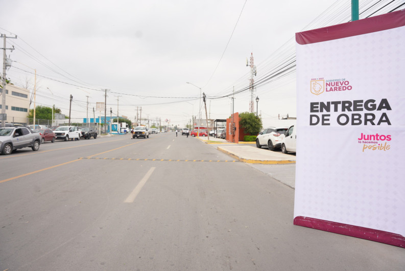 Entrega alcaldesa Carmen Lilia Canturosas obras de infraestructura hídrica y urbana al sur de Nuevo Laredo