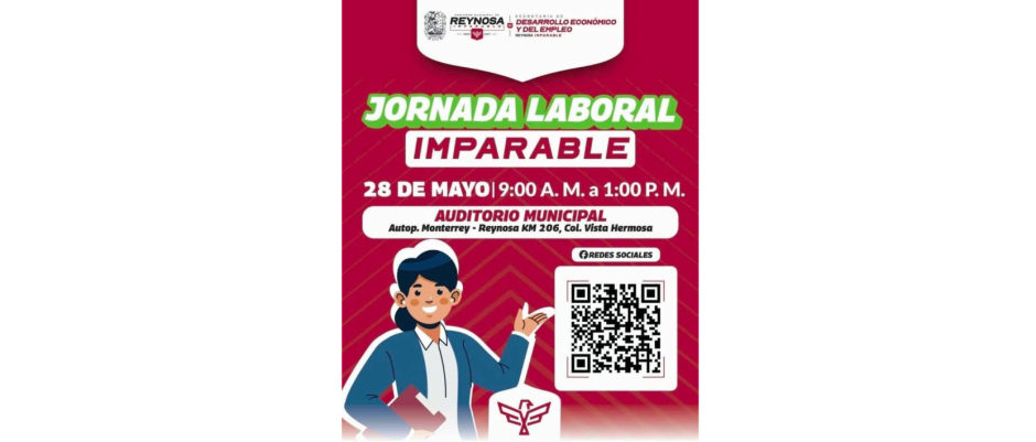 Invita Alcalde Carlos Peña Ortiz a la Jornada Laboral Imparable con más de 3,000 vacantes