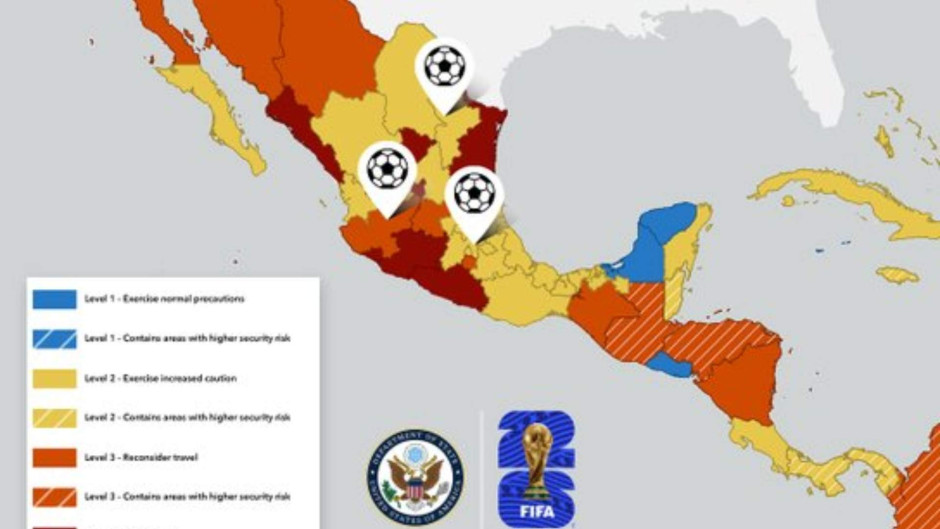 A dos días del Mundial, Embajada de EU aconseja revisar alertas antes de viajar a México