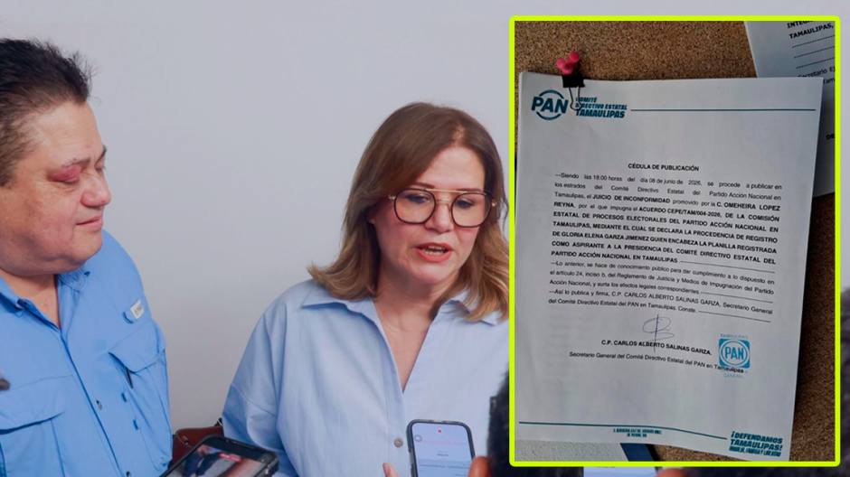Impugnan candidatura de Gloria Garza y César Verástegui en proceso interno del PAN Tamaulipas