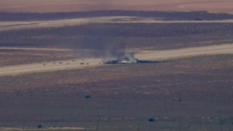 Mueren ocho tripulantes tras desplome de bombardero B-52 en California
