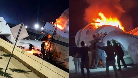 Investigan desplome de avioneta en Laredo, Texas; llevaba cargamento de armas a bordo