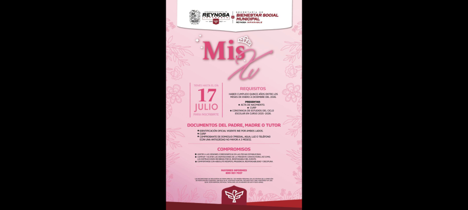 XV Años, Mil Ilusiones, celebra Carlos Peña Ortiz a la juventud reynosense