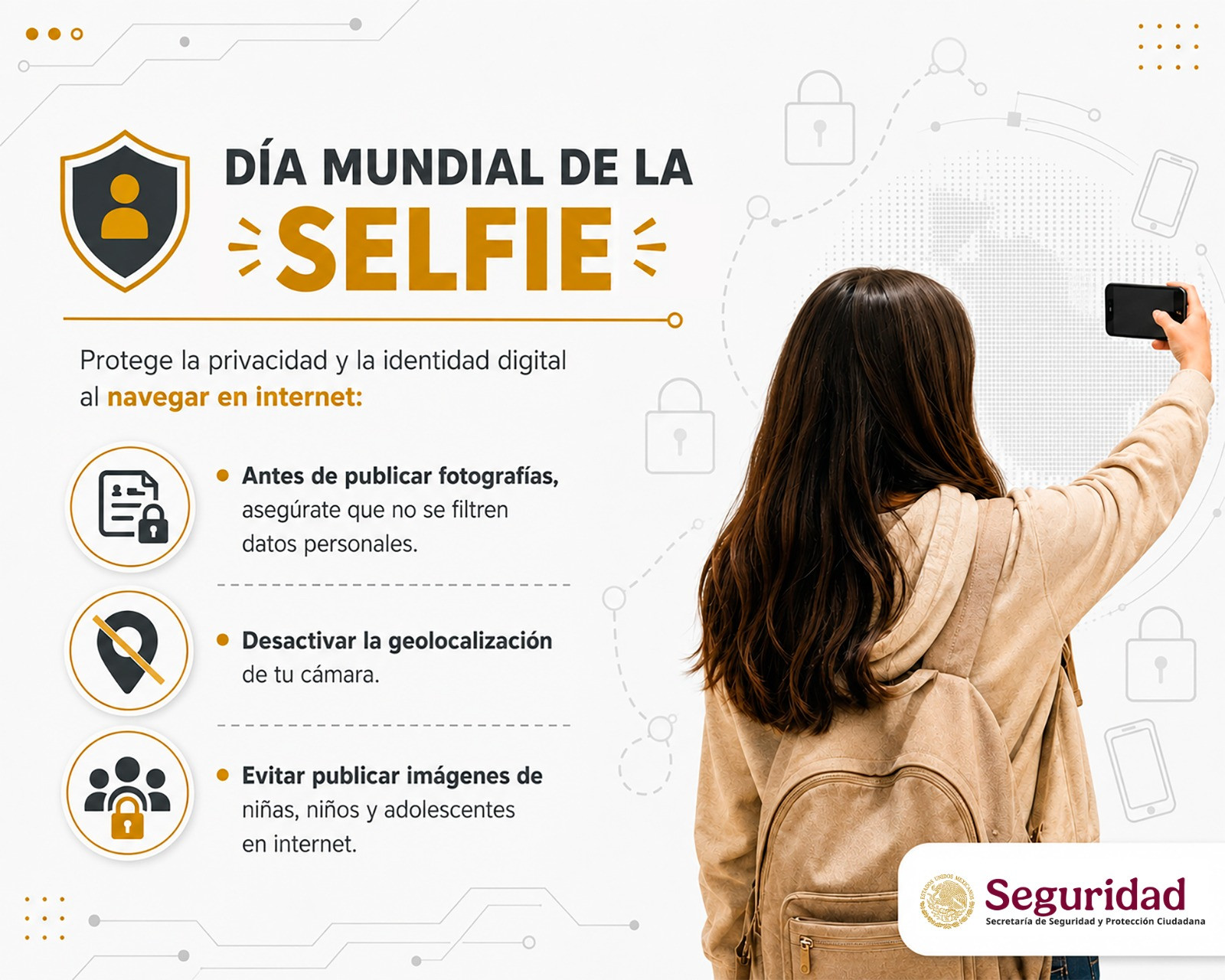 SSPC emite recomendaciones para compartir selfies de manera segura