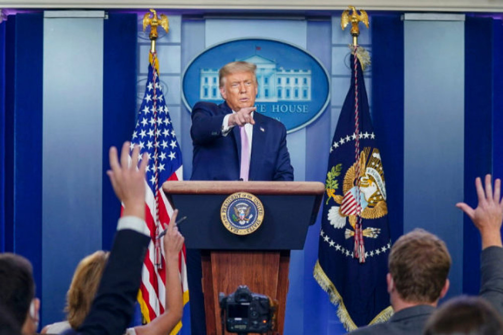 Trump afirma retirar fondos para votación por correo 