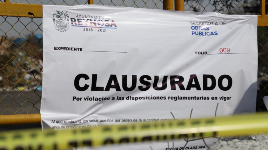 Clausura Municipio basurero irregular de Corrales