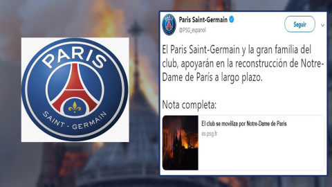 Apoyará PSG en la reconstrucción de Notre-Dame 