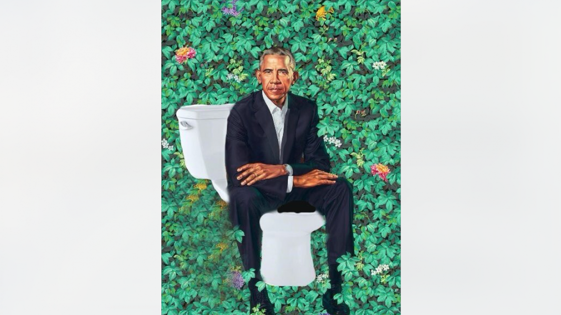 Retrato de Obama se convierte en meme