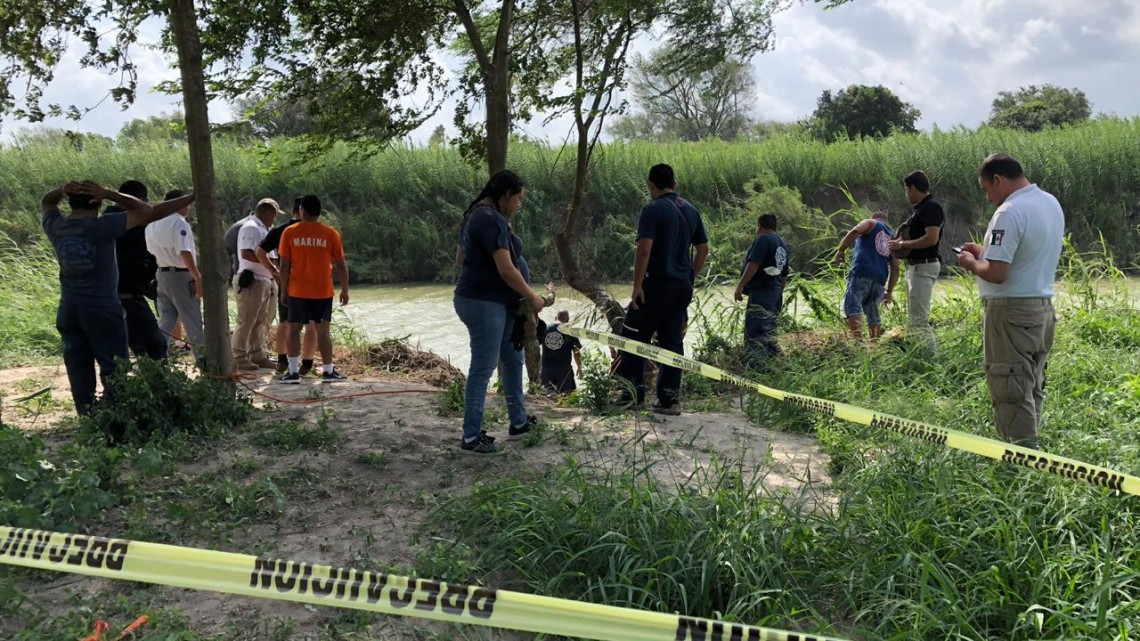 Rescatan a salvadoreños ahogados en el Río Bravo