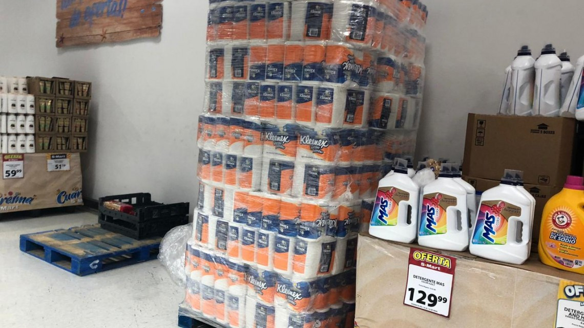 Comienza escasez de productos desinfectantes.