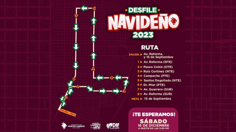 Todo listo para  “Desfile Navideño 2023”; recorrerá principales calles de Nuevo Laredo