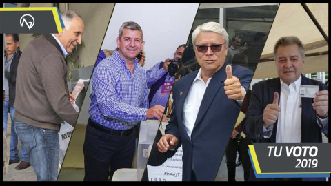 Emiten su voto candidatos a la gubernatura de Baja California 