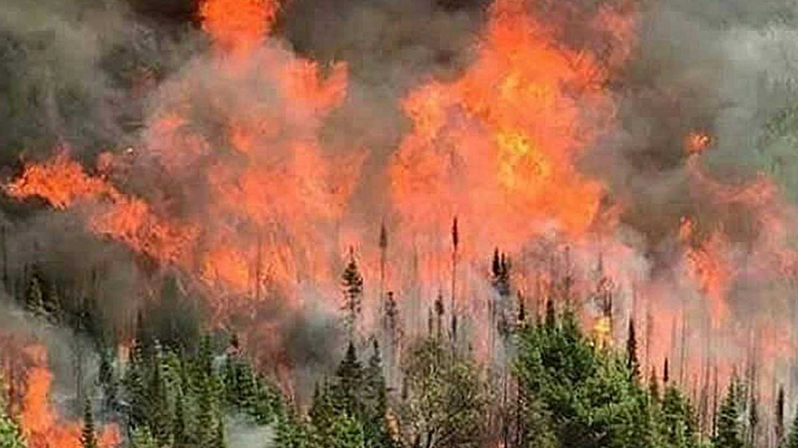 2 mil evacuado en Veracruz por incendio forestal