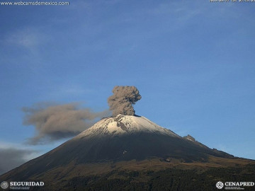 Popocatépetl registra 224 exhalaciones en las últimas 24 horas