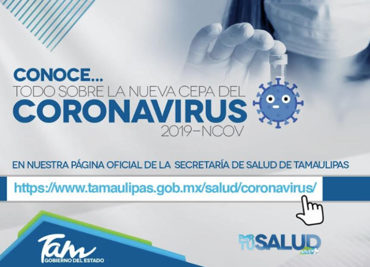 Tamaulipas continúa libre de COVID-19, afirma Secretaría de Salud