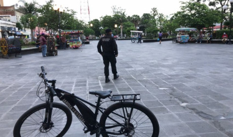 Mantiene agrupamiento ciclista de la Guardia Estatal proximidad en zonas peatonales y turísticas