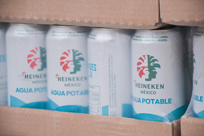 Agradece DIF Reynosa a Heineken México por donación de agua