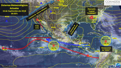 Lluvias puntuales acompañas de actividad eléctrica