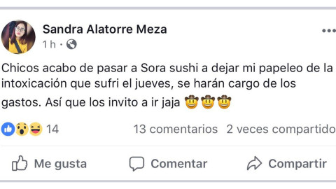 Intoxicados por sushi reclaman pago de gastos médicos