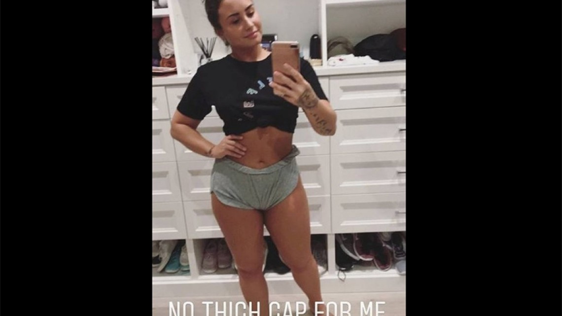 Demi Lovato muestra su celulitis a sus fans