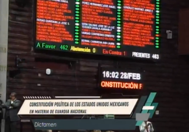 Diputados aprueban por mayoría la creación de la Guardia Nacional con mando civil