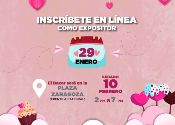 Invitan a inscribirse en bazar UNE, edición San Valentín 