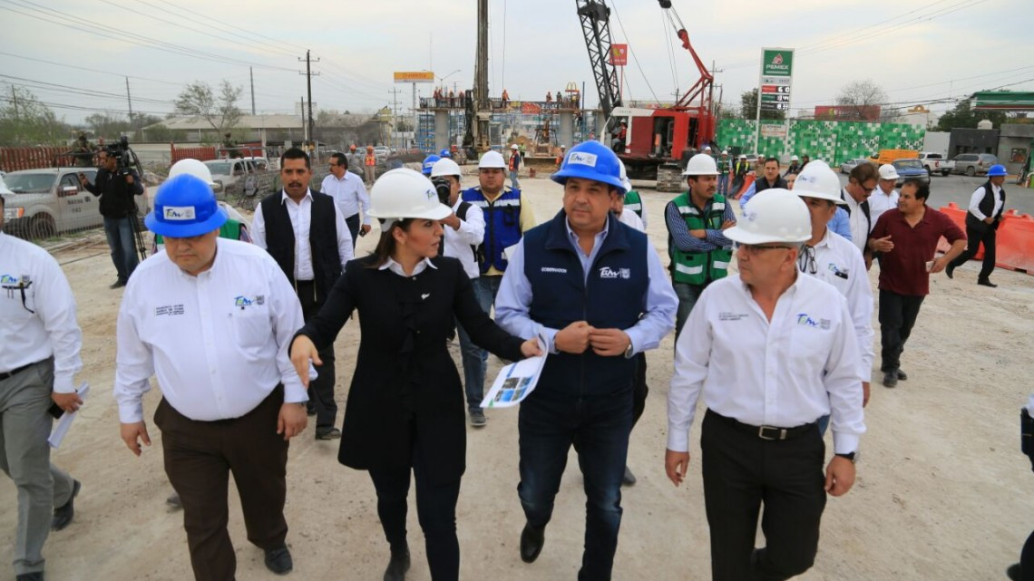 Supervisa Gobernador avance de obra en Reynosa