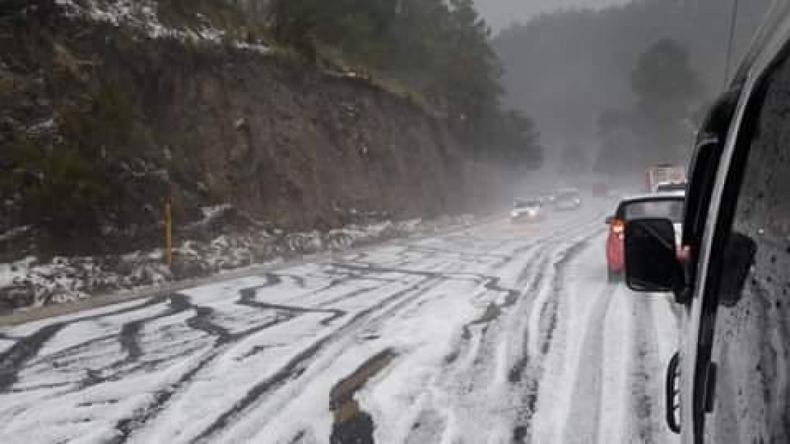 Sorprende granizada a San Cristóbal de las Casas