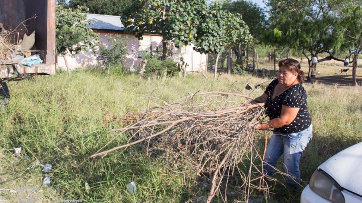 Vecinos apoyan con el mantenimiento de la Colonia Primavera